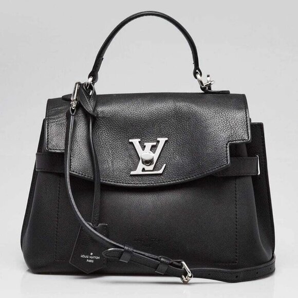 Louis Vuitton Black Leather Lockme Ever BB Bag - Picture 1 of 12